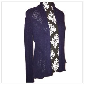 Eileen Fisher hi-lo lightweight waterfall sweater